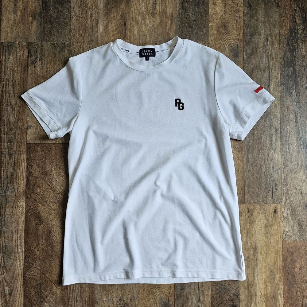 Pearly Gates White Short Sleeve Golf T-Shirt - Tag Size 6 (US Men’s Large)